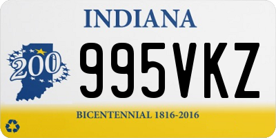 IN license plate 995VKZ