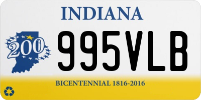 IN license plate 995VLB