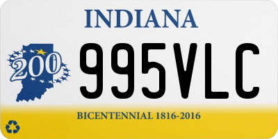 IN license plate 995VLC