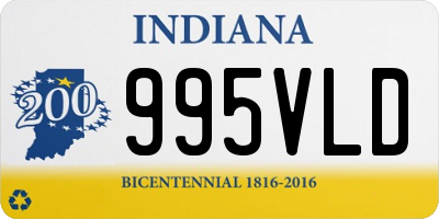 IN license plate 995VLD