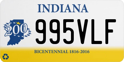 IN license plate 995VLF