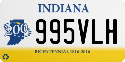 IN license plate 995VLH