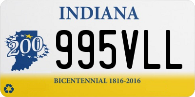 IN license plate 995VLL