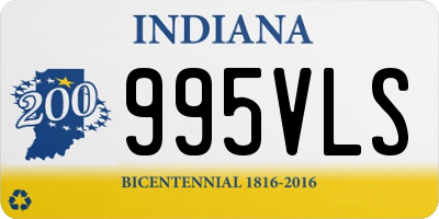 IN license plate 995VLS