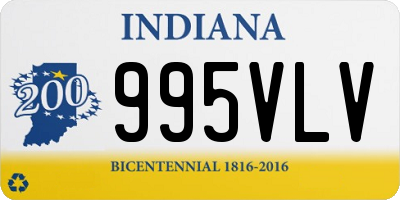 IN license plate 995VLV