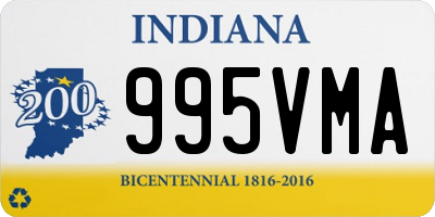 IN license plate 995VMA