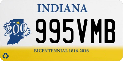 IN license plate 995VMB