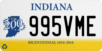 IN license plate 995VME