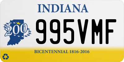 IN license plate 995VMF