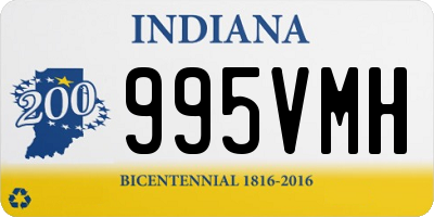 IN license plate 995VMH