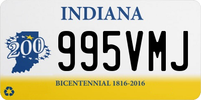 IN license plate 995VMJ