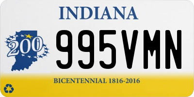 IN license plate 995VMN