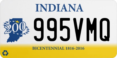 IN license plate 995VMQ