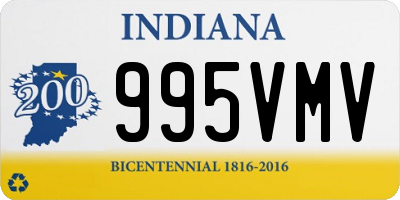 IN license plate 995VMV