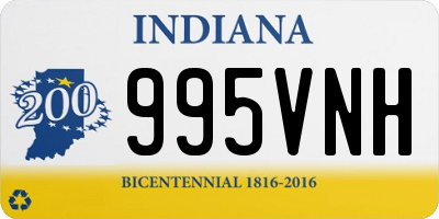 IN license plate 995VNH