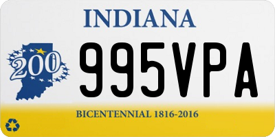 IN license plate 995VPA