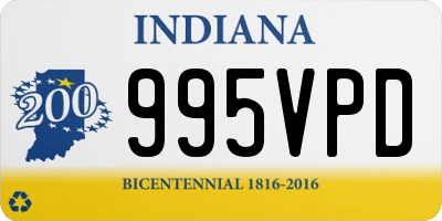 IN license plate 995VPD