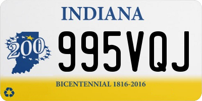 IN license plate 995VQJ