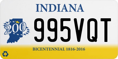 IN license plate 995VQT