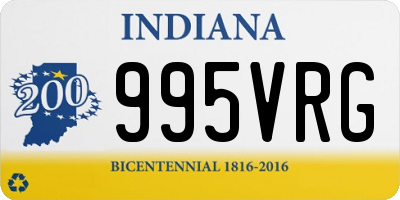 IN license plate 995VRG