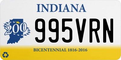 IN license plate 995VRN