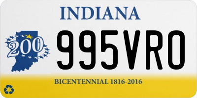 IN license plate 995VRO