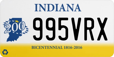 IN license plate 995VRX