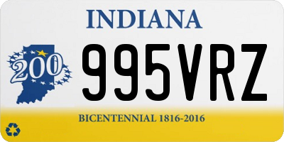 IN license plate 995VRZ