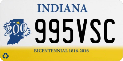 IN license plate 995VSC