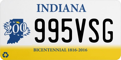 IN license plate 995VSG