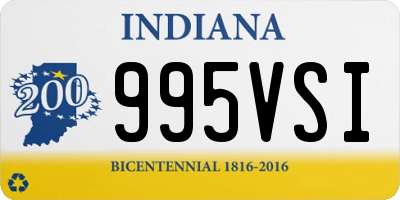 IN license plate 995VSI