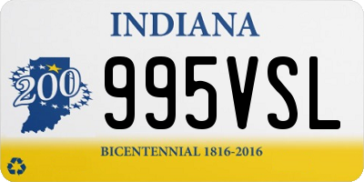 IN license plate 995VSL