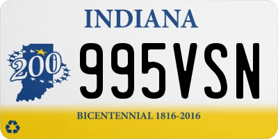 IN license plate 995VSN