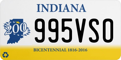 IN license plate 995VSO