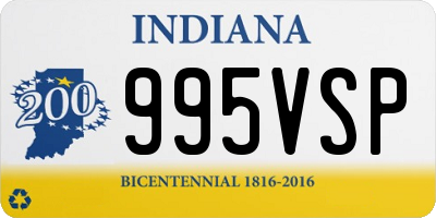 IN license plate 995VSP
