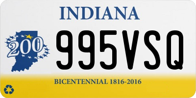 IN license plate 995VSQ