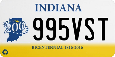 IN license plate 995VST