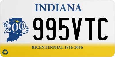 IN license plate 995VTC