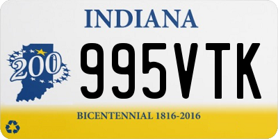 IN license plate 995VTK