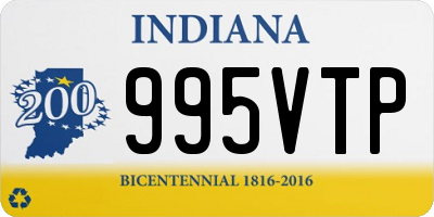 IN license plate 995VTP