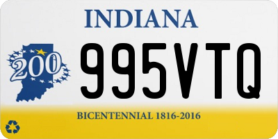 IN license plate 995VTQ