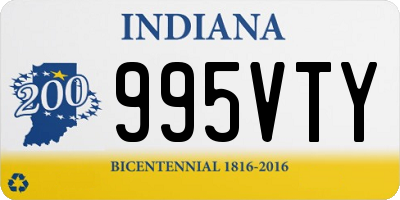 IN license plate 995VTY