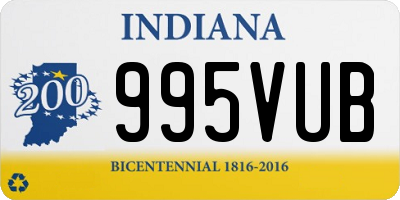 IN license plate 995VUB