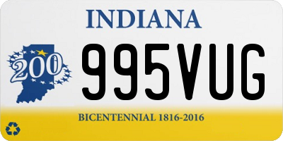 IN license plate 995VUG