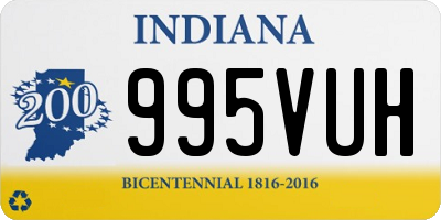 IN license plate 995VUH