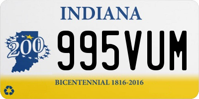 IN license plate 995VUM