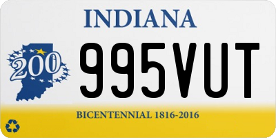 IN license plate 995VUT