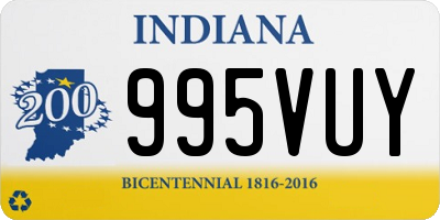 IN license plate 995VUY