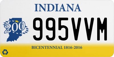 IN license plate 995VVM