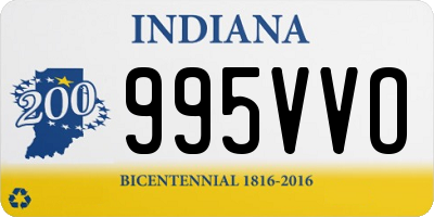 IN license plate 995VVO